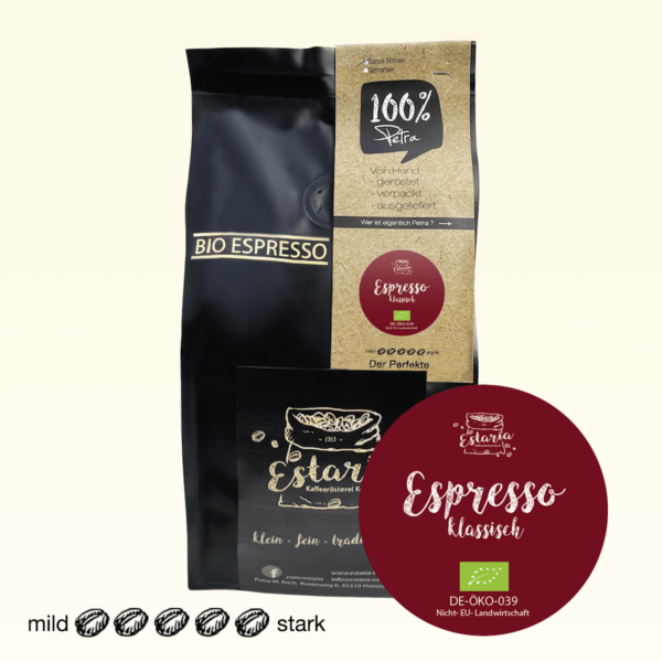Der Bio Espresso klassisch von Estaria