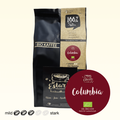 Der Bio Kaffee Columbia von Estaria